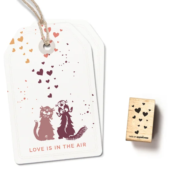 Cats on Appletrees, Stempel, Confetti Hartjes 2 - 27848