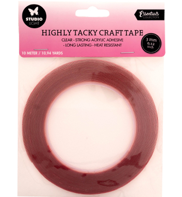 Studiolight, Highly Tacky Craft Tape, Dubbelzijdig, 3 mm - SL-ES-HTTAPE01