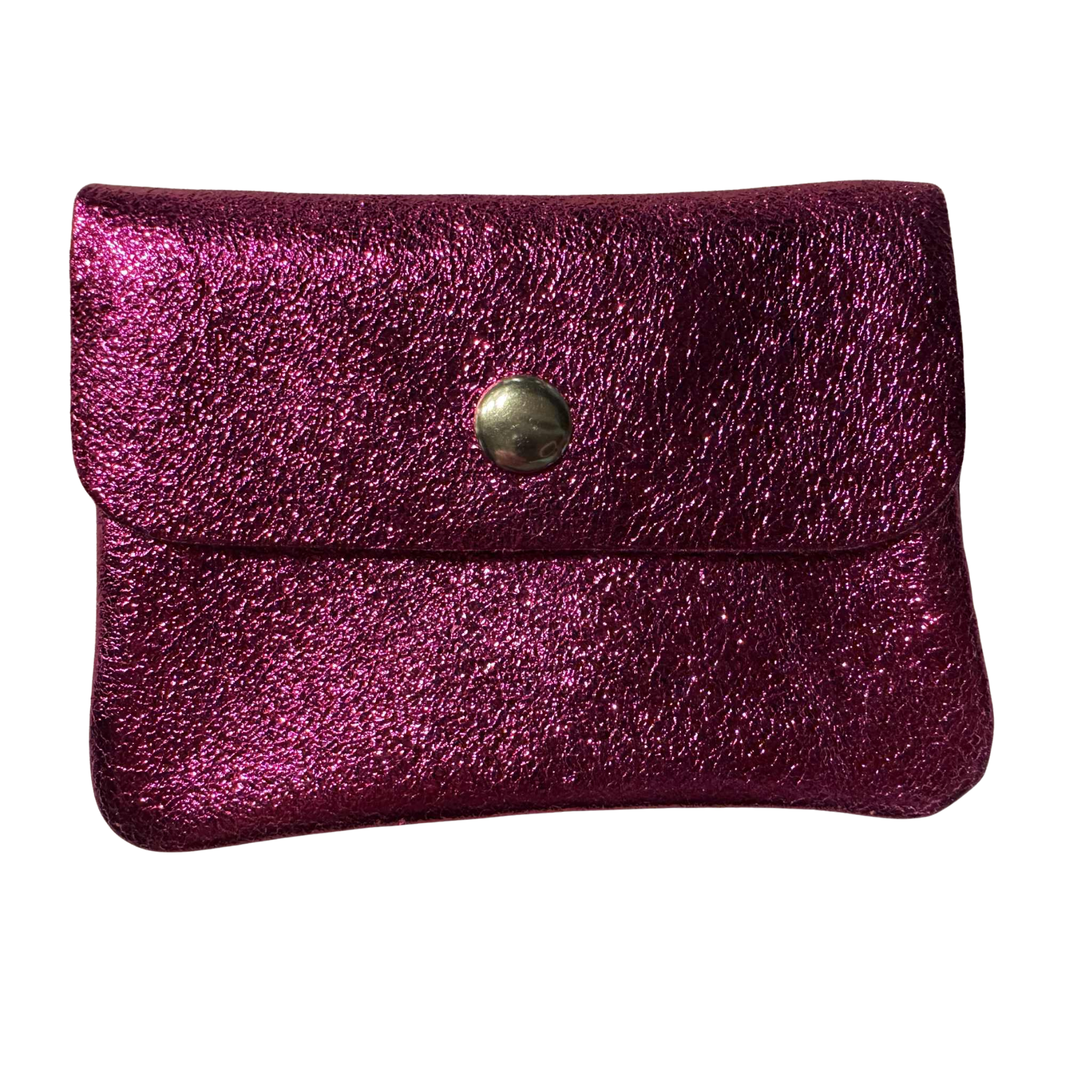 Portemonneetje Metallic, Klein, Fuchsia