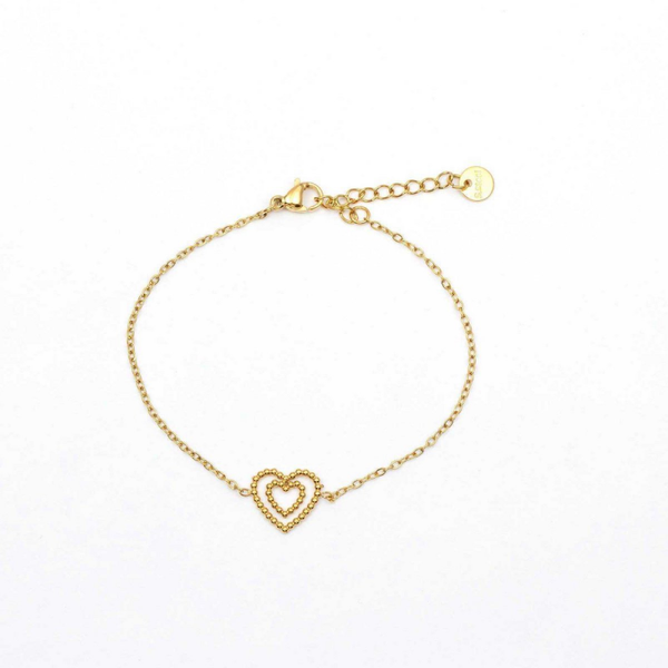 Armband, Dubbel Hartje