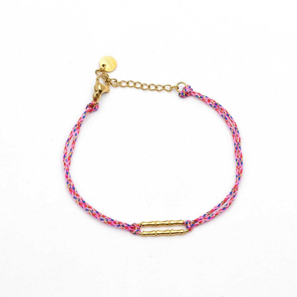 Armband, Rechthoek, Roze/Paars