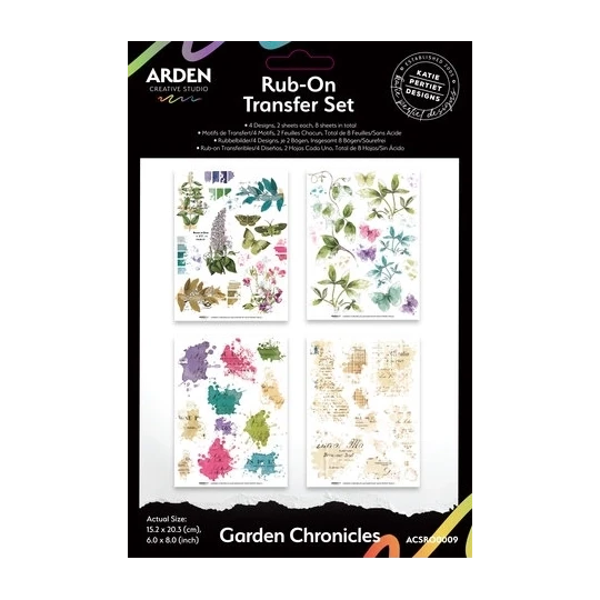 Arden Creative Studio, Garden Chronicles, Rub On Transfer Set - ACSRO0009