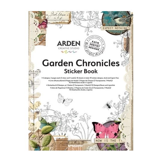 Arden Creative Studio, Garden Chronicles, Sticker Book - ACSSB0002