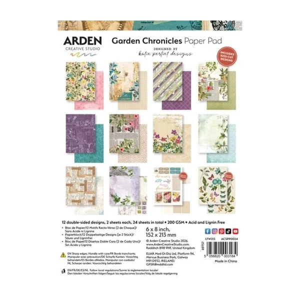 Arden Creative Studio, Garden Chronicles, Paperpad, 6 x 8 inch - ACSPP0024