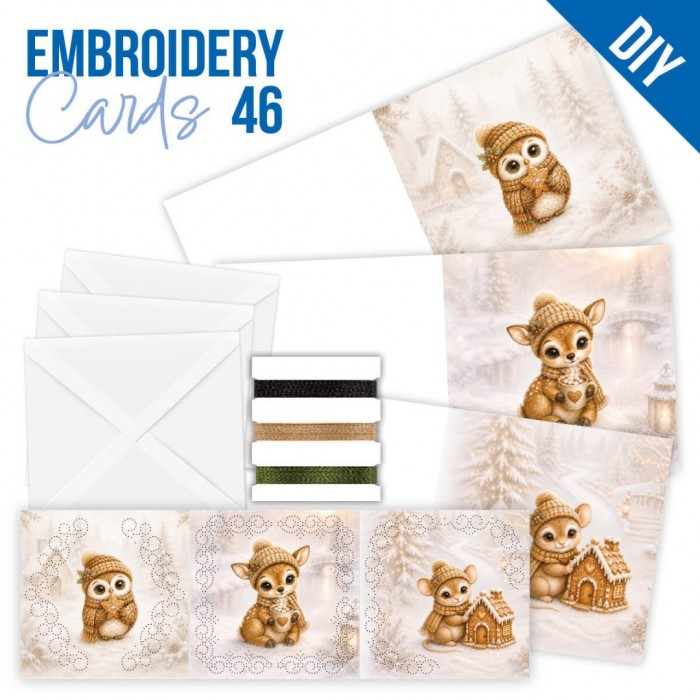 Embroidery Cards 46, Christmas Woodland Goods - STDOPP046