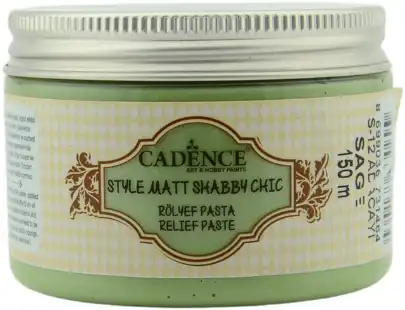 Cadence, Style Mat, Shabby Chic Relief Pasta, Sage