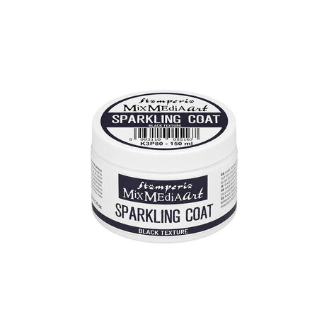 Stamperia, Sparkling Coat, Black Texture - K3P80