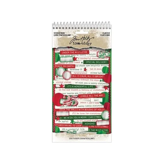 Tim Holtz, Christmas, Sticker Book, Classic - TH94502