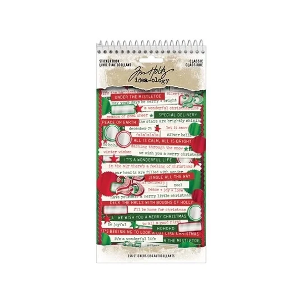 Tim Holtz, Christmas, Sticker Book, Classic - TH94502