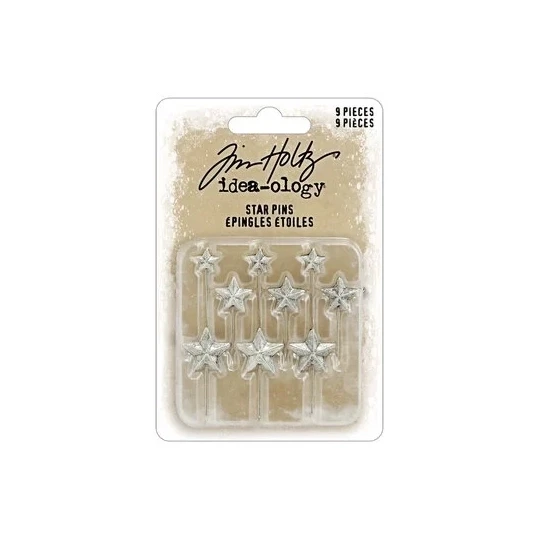 Tim Holtz, Christmas, Star Pins - TH94498