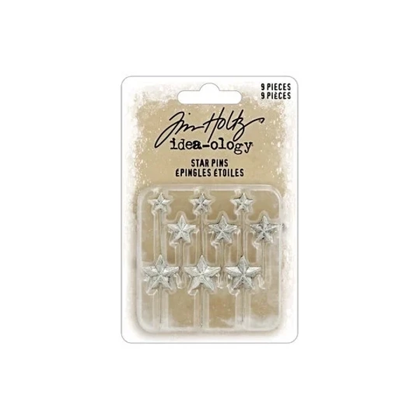 Tim Holtz, Christmas, Star Pins - TH94498