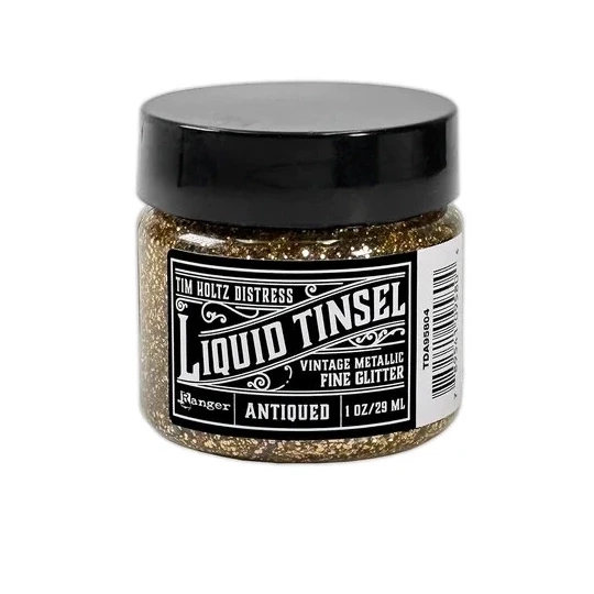 Tim Holtz, Distress Liquid Tinsels, Fine Glitter, Antiqued - TDA95804