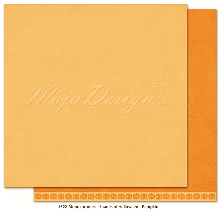 Maja Design, Monochromes, Scrapbookvel, Halloween, Pumpkin - 1522