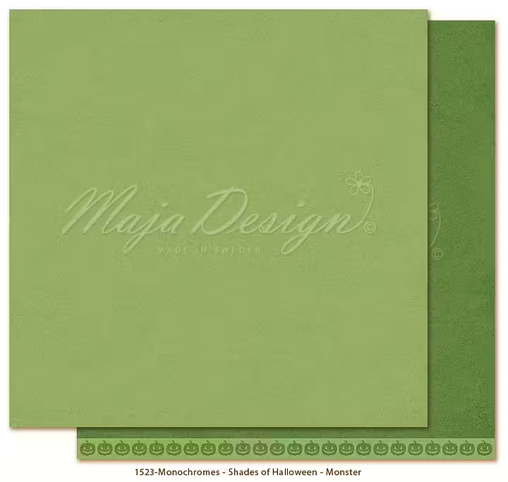 Maja Design, Monochromes, Scrapbookvel, Halloween, Monster - 1523