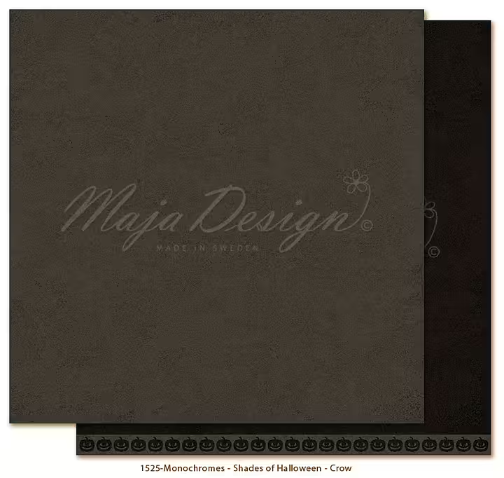 Maja Design, Monochromes, Scrapbookvel, Halloween, Crow - 1525