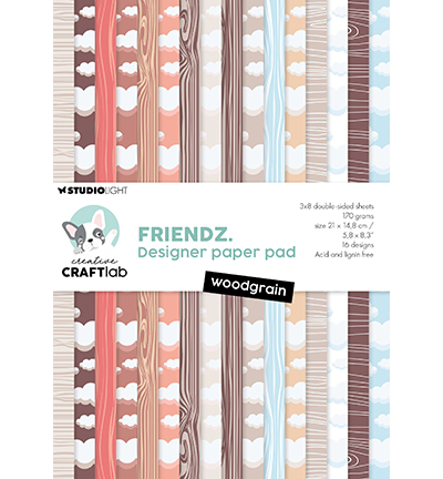 CraftLab, Paperpad, Friendz, Woodgrain - CCL-FR-DPP241