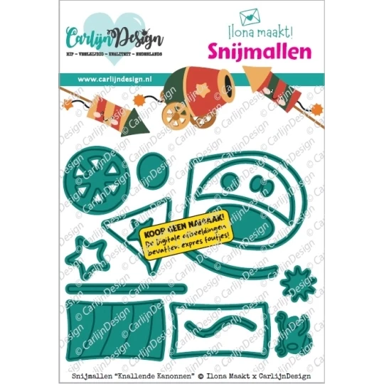 Carlijn Design, Snijmal, Knallende Kanonnen - CDSN-0403
