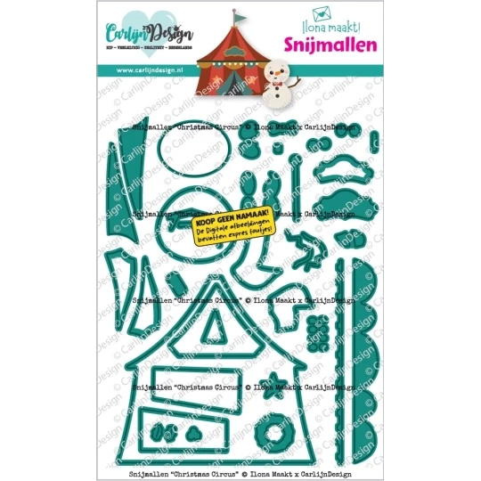 Carlijn Design, Ilona Maakt, Snijmal, Christmas Circus  - CDSN-0400