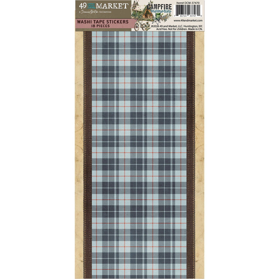 49 and Market, Washi Sheets, Campfire Memories, by Dennis Bruton - DCM-37470
