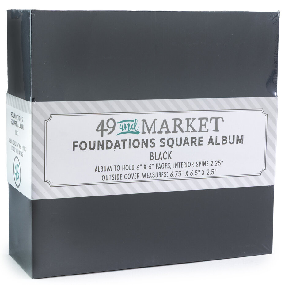 49 and Market, Foundations, Square Album, Black - FA-36732