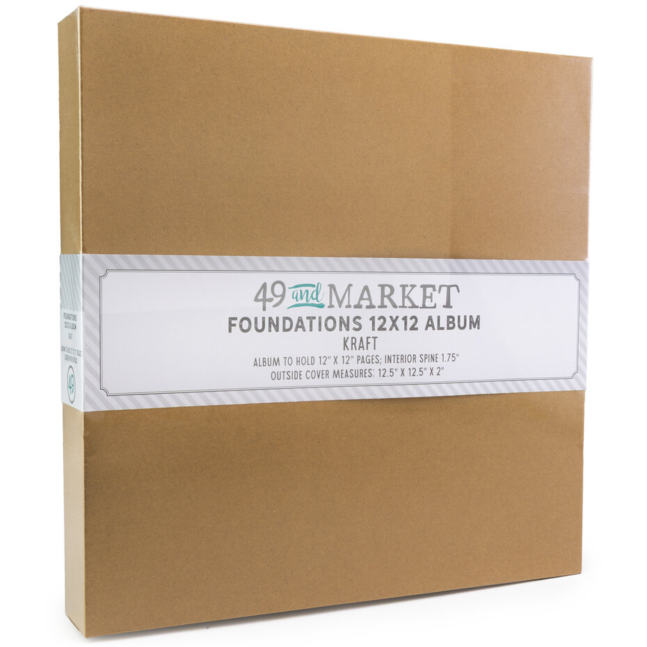49 and Market, Foundations, Album, Kraft, 12x12 inch - FA-36718