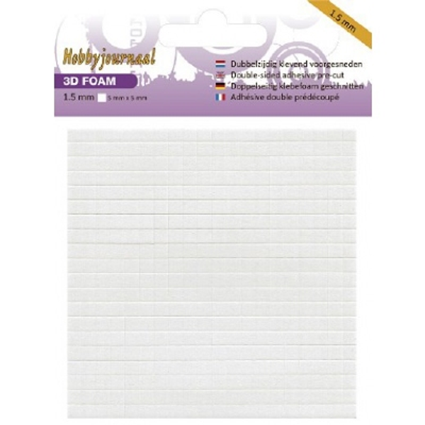 Hobbyjournaal, Foam Blokjes, 0,5 mm - HJFOAM005