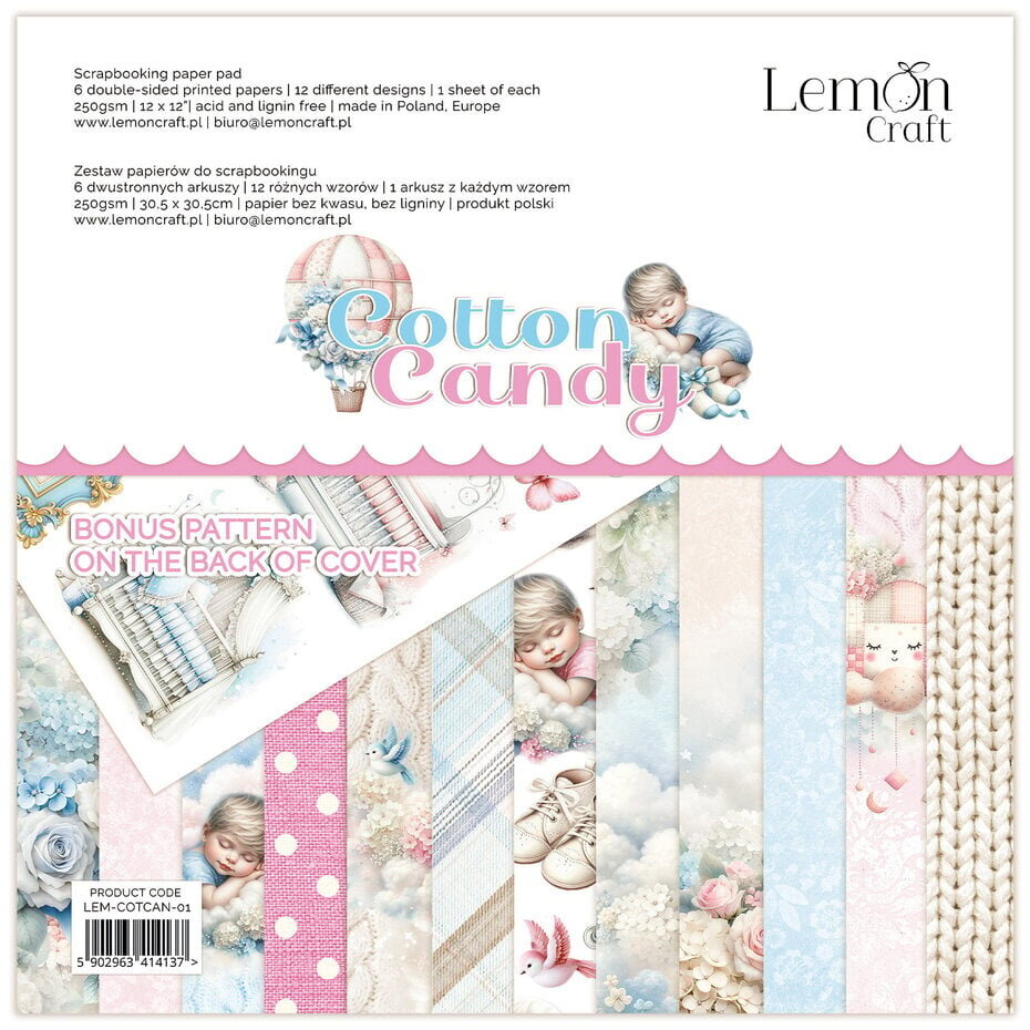 Lemon Craft, Scrapbookset, Cotton Candy -  LEM-COTCAN-01