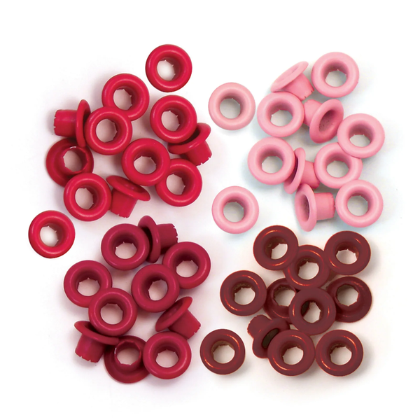 We R Memory Keepers, Eyelets, Standard, Red, 60 pcs- 41573-2