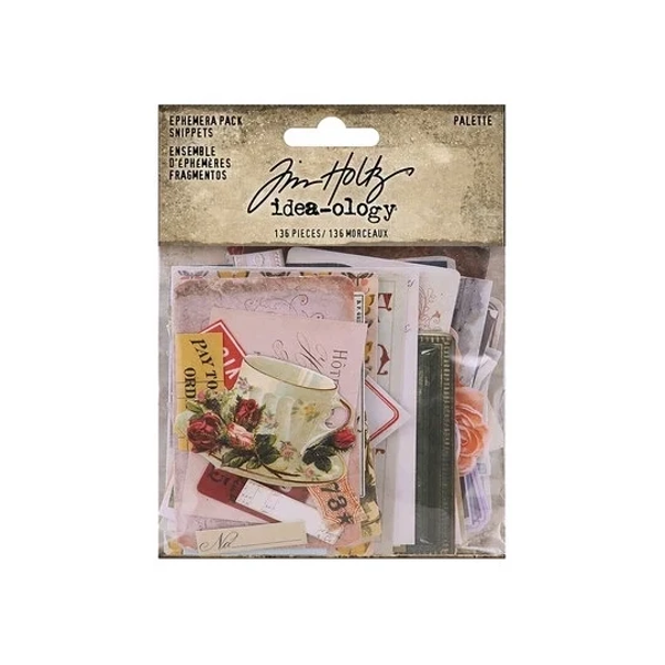 Tim Holtzs, Ephemera Snippets, Palette (136 pcs) - TH94485