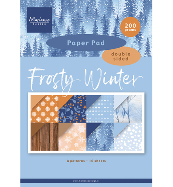 PRE-ORDER - Marianne Design, Paperpad, Frosty Winter A4 - PK9226