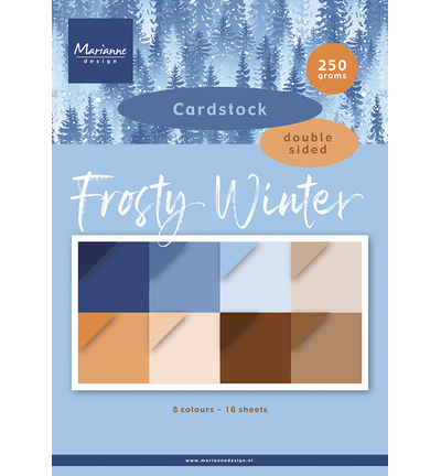 PRE-ORDER - Marianne Design, Cardstock, Frosty Winter A4 - PK9227