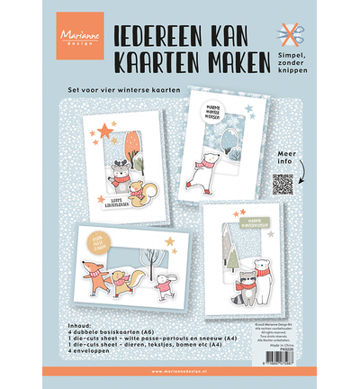 PRE-ORDER - Marianne Design, DIY set, Iedereen kan kaarten maken - PK9228