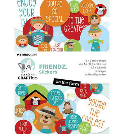 CraftLab, Stickerpad, Friendz, On the farm - CCL-FR-STIC38