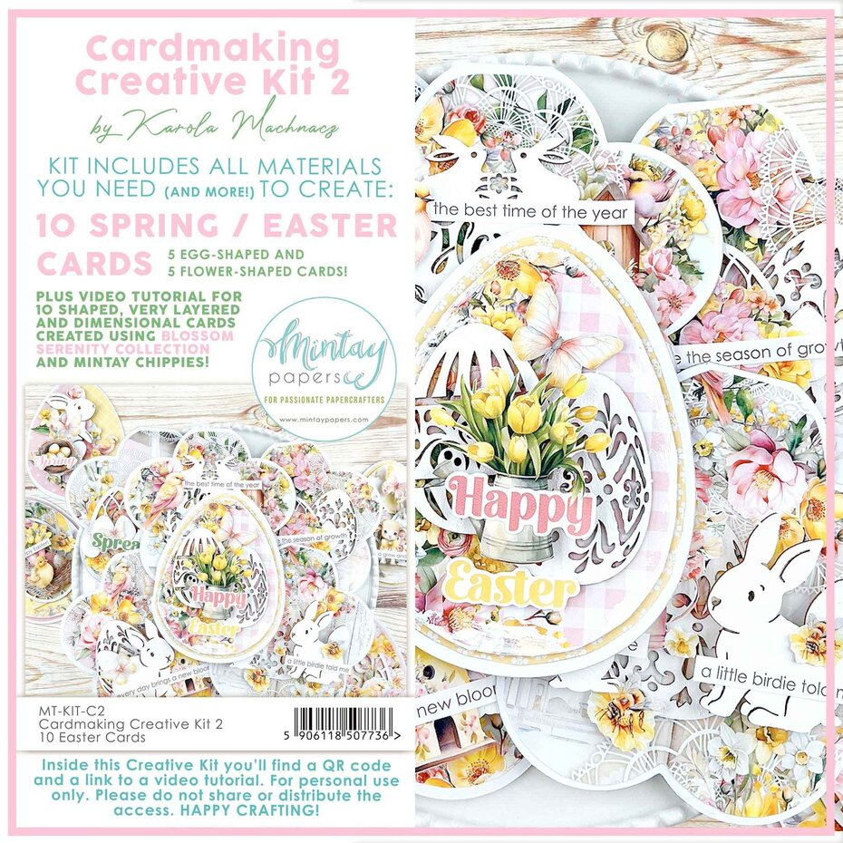 Mintay, Creative Kit 2, Cardmaking, 10 Easter Cards - MT-KIT-C2