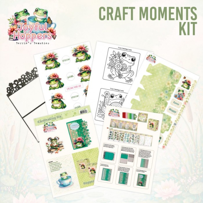 Berrie's Beauties, Craft Moments Kit, Joyful Hoppers A5 - BBCMK10004