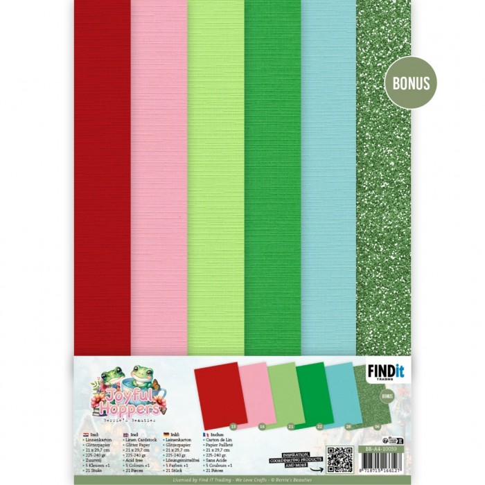 Berrie's Beauties, Linnenpakket , Joyful Hoppers , A4 - BB-A4-10039