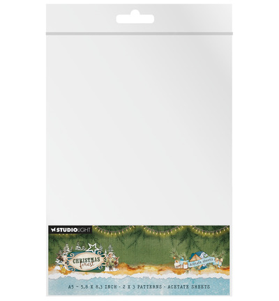 PRE-ORDER - Studiolight, Acetate Sheets, Christmas Forest - SL-CF-ACS22