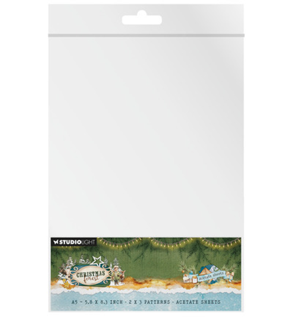 PRE-ORDER - Studiolight, Acetate Sheets, Christmas Forest - SL-CF-ACS22