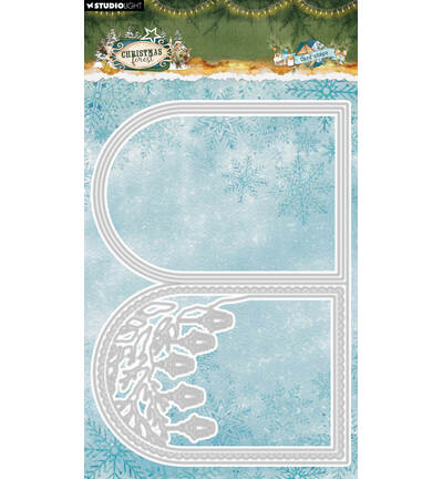 PRE-ORDER - Studiolight, Snijmal, Christmas Forest, Folded Card Shape - SL-CF-CD1111