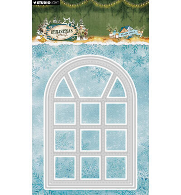 PRE-ORDER - Studiolight, Snijmal, Christmas Forest, Window Shape - SL-CF-CD1112
