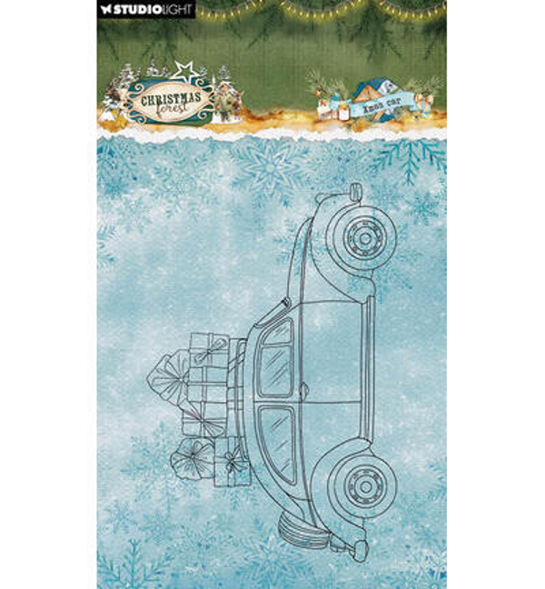 PRE-ORDER - Studiolight, Clear Stamp, Christmas Forest, Xmas Car - SL-CF-STAMP952