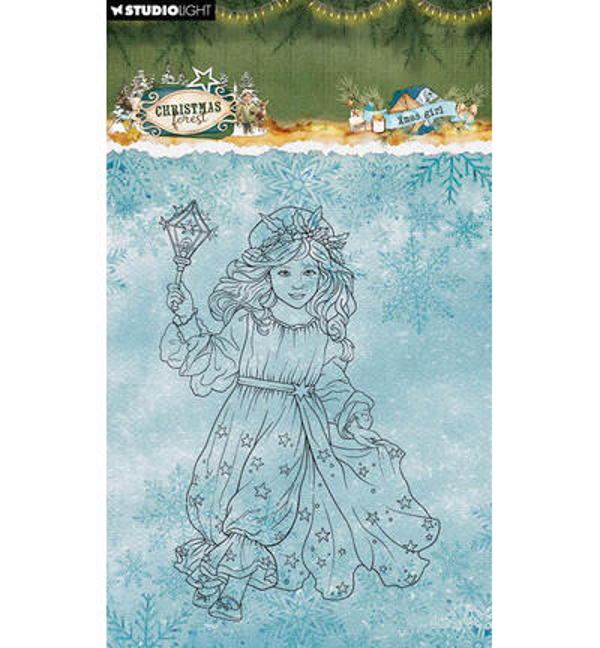 PRE-ORDER - Studiolight, Clear Stamp, Christmas Forest, Xmas Girl - SL-CF-STAMP953