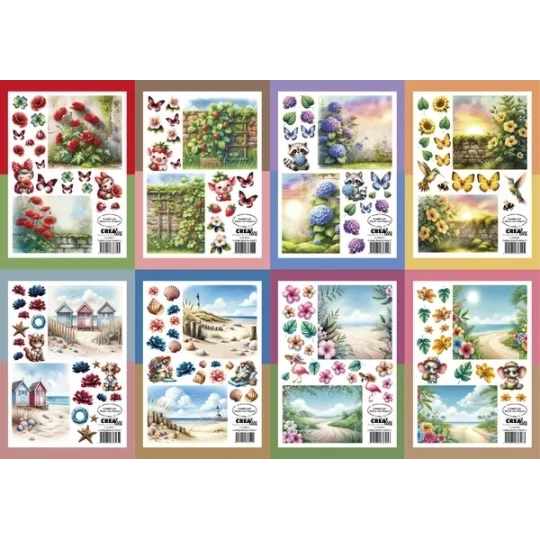 Crealies, Bundel Knipvellen, Zomer A-H - CLSVP903