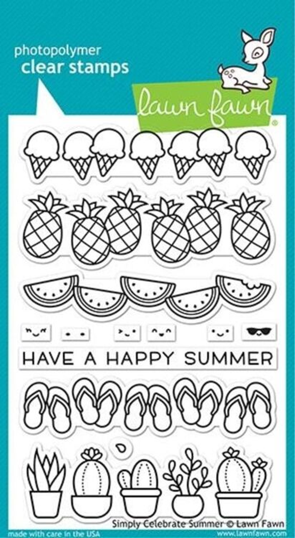 Lawn Fawn, Clear Stamp, Simply Celebrate Summer - LF2333