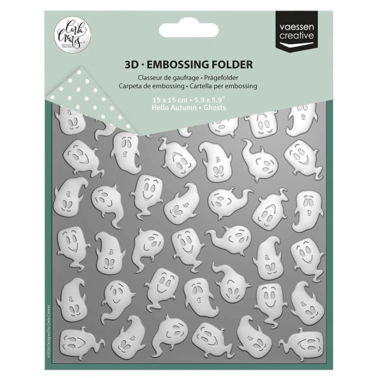 Vaesen Creative, Carla Creates, 3D Embossingfolder, Ghosts  - CAR0511