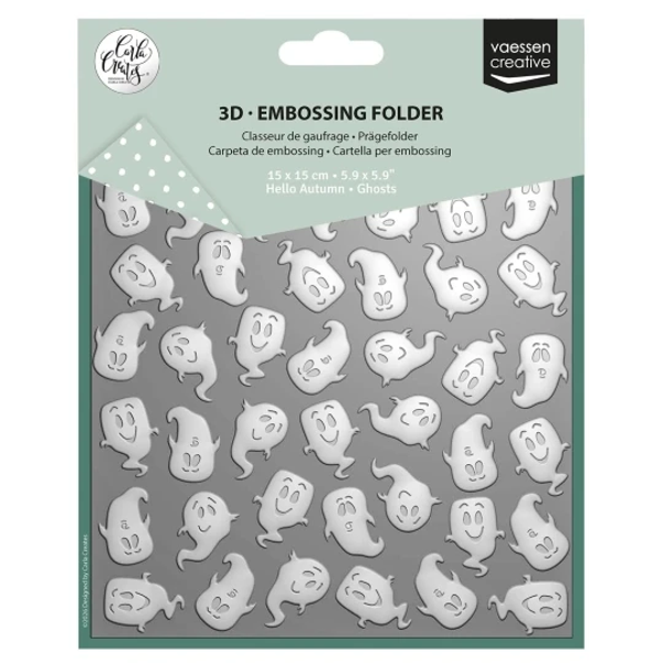 Vaesen Creative, Carla Creates, 3D Embossingfolder, Ghosts  - CAR0511