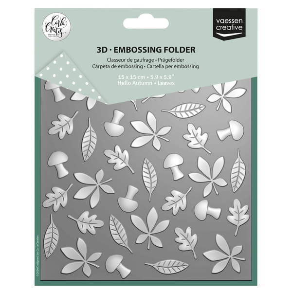 Vaesen Creative, Carla Creates, 3D Embossingfolder, Leaves  - CAR0509