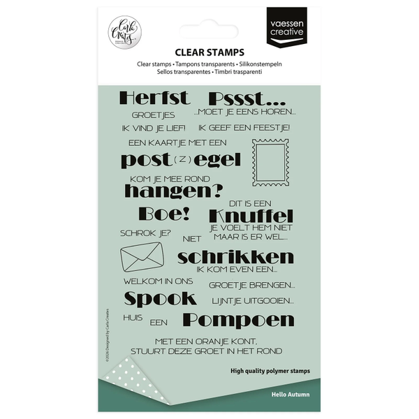 Vaessen Creative, Carla Creates, Clear Stamp, Hello Autumn - CAR0508