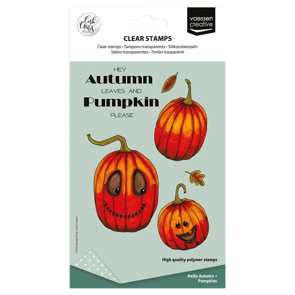 Vaessen Creative, Carla Creates, Clear Stamp, Pumpkins - CAR0505
