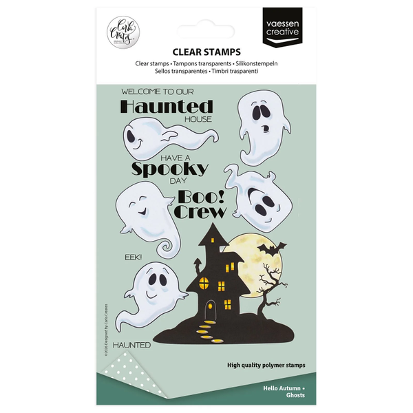 Vaessen Creative, Carla Creates, Clear Stamp, Ghosts - CAR0504